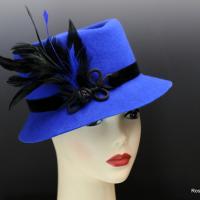 Sapphire Blue Wool Felt Hat