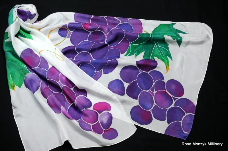Hand Painted Silk Scarf